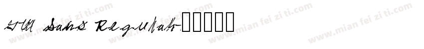 GM Sans Regular字体转换